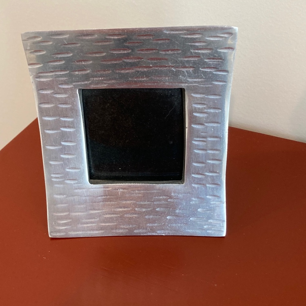 Silver Textured Photo Frame